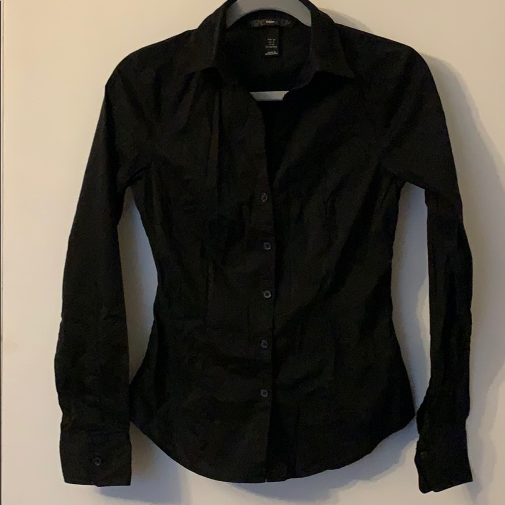 H&M Black button up